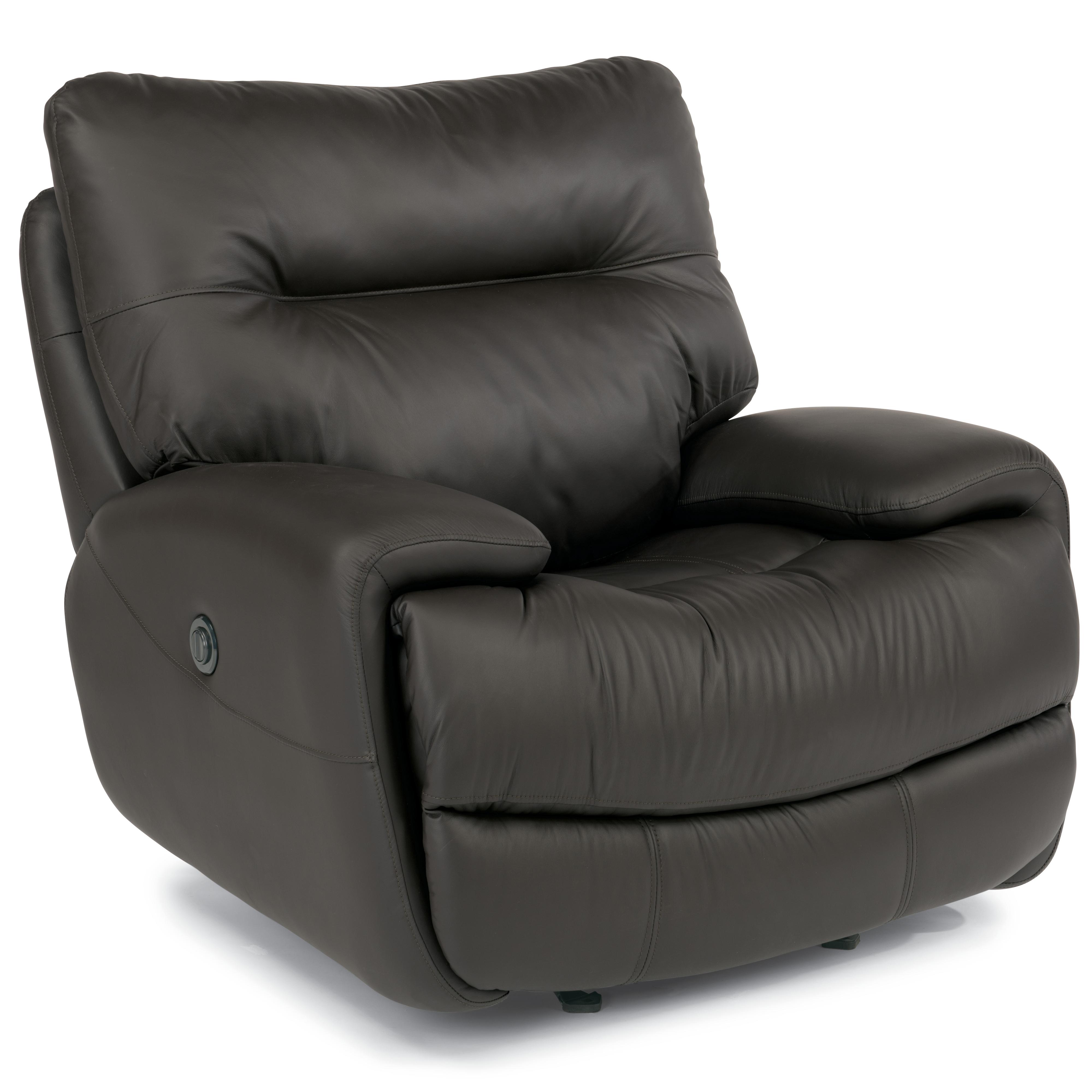 Flexsteel Latitudes Evian Power Glider Recliner with Large Pillow